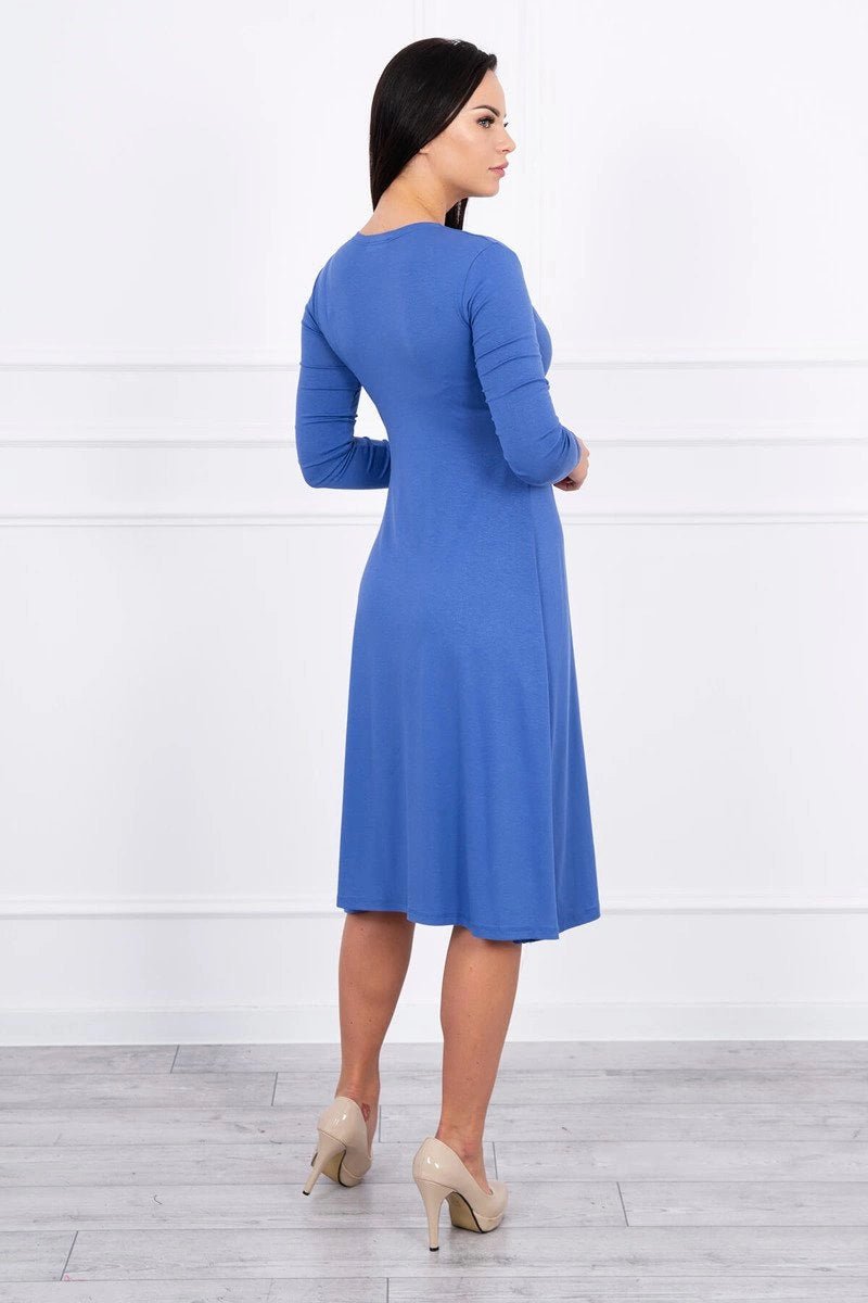 Long sleeve dress 8315 / – Jeans цвет / color | Lexline Fashion