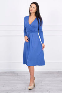 Long sleeve dress 8315 / – Jeans цвет / color | Lexline Fashion