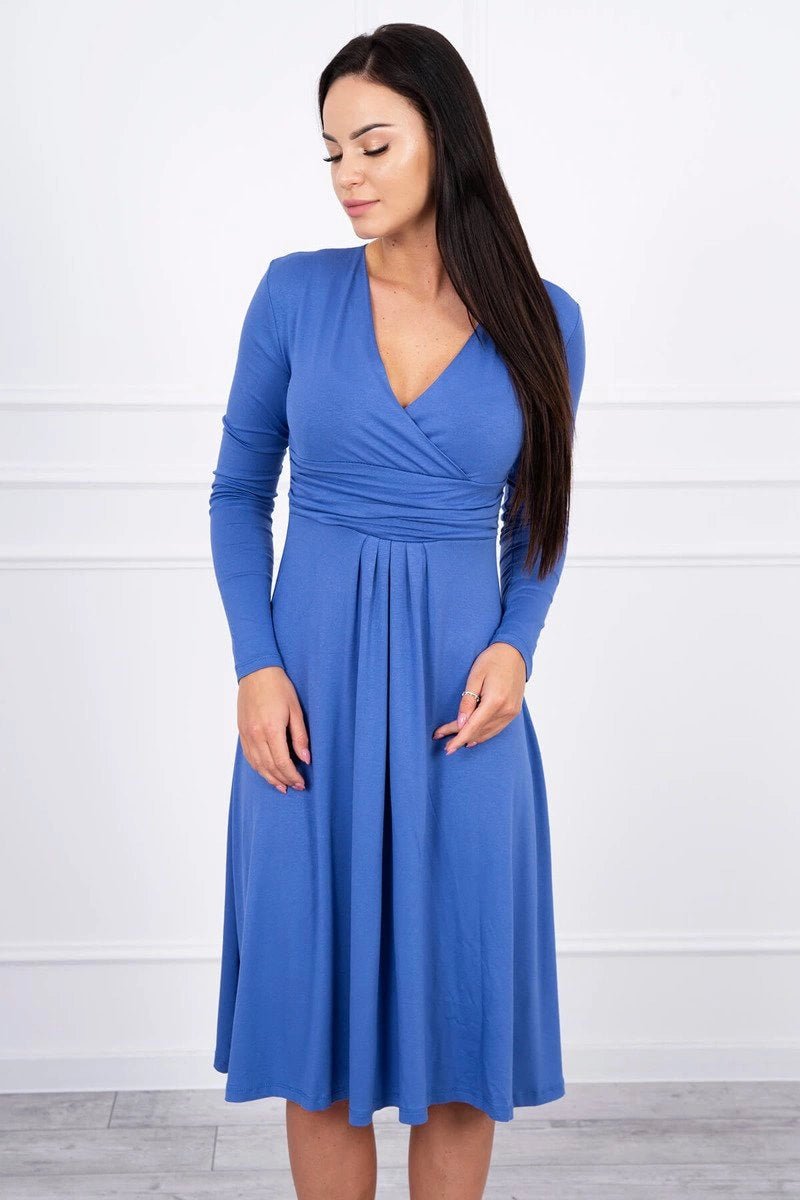 Long sleeve dress 8315 / – Jeans цвет / color | Lexline Fashion