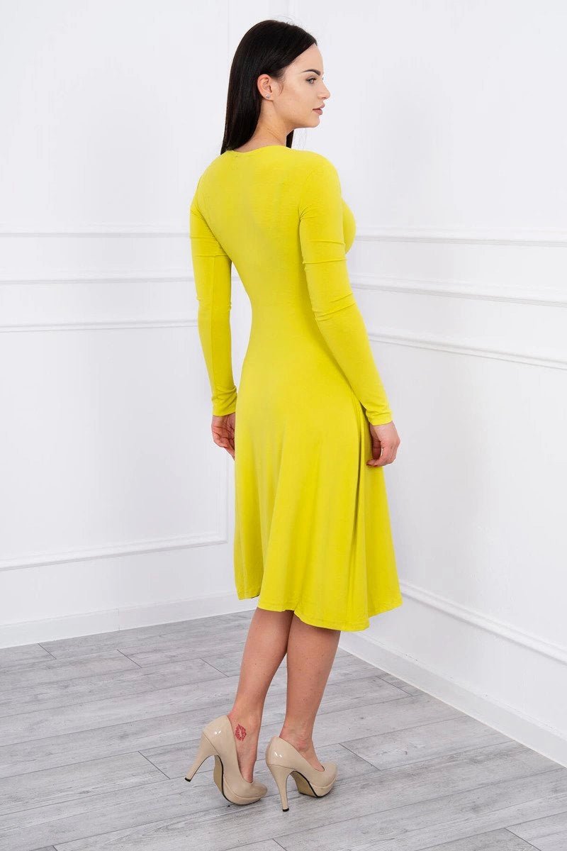 Long sleeve dress 8315 / – Kiwi цвет / color | Lexline Fashion