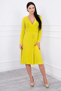 Long sleeve dress 8315 / – Kiwi цвет / color | Lexline Fashion