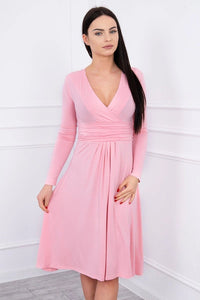 Long sleeve dress 8315 / – Powder цвет / color | Lexline Fashion
