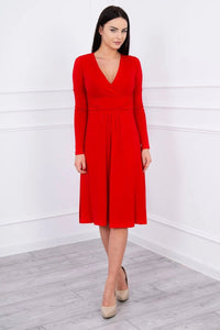 Long sleeve dress 8315 / – Red цвет / color | Lexline Fashion