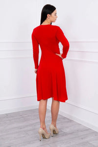 Long sleeve dress 8315 / – Red цвет / color | Lexline Fashion