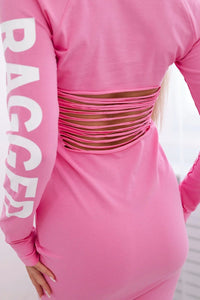 Long sleeve dress 8828 / – Pink || Light цвет / color | Lexline Fashion