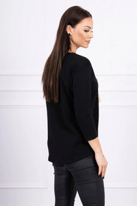 Long sleeve T-Shirt with a print 66792 / – White цвет / color | Lexline Fashion