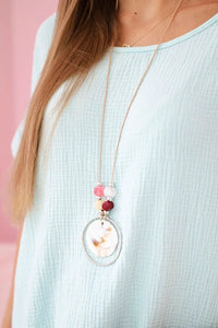 Muslin blouse with necklace IT - 68 / – Mint цвет / color | Lexline Fashion