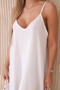 Muslin dress with straps ART88534 / – White цвет / color | Lexline Fashion