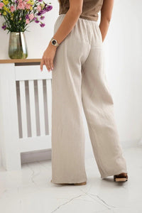 Muslin pants 3204 / – Beige цвет / color | Lexline Fashion