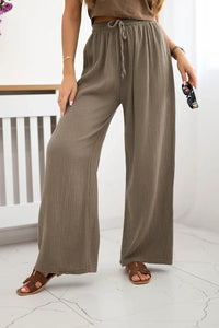 Muslin pants 3204 / – Fango цвет / color | Lexline Fashion