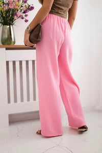 Muslin pants 3204 / – Light | Pink цвет / color | Lexline Fashion