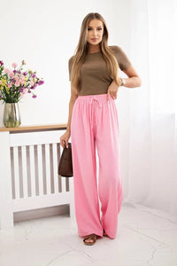 Muslin pants 3204 / – Light | Pink цвет / color | Lexline Fashion