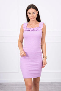 Off - the - shoulder dress 9097 / – Purple цвет / color | Lexline Fashion