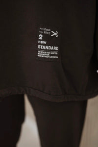 Oversize cotton set sweatshirt + pants ART10853 / – Brown цвет / color | Lexline Fashion