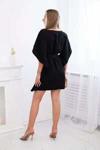 Oversize dress 9016 / – Black цвет / color | Lexline Fashion