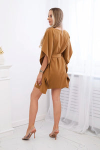 Oversize dress 9016 / – Camel цвет / color | Lexline Fashion