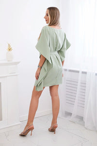 Oversize dress 9016 / – Mint || Dark цвет / color | Lexline Fashion