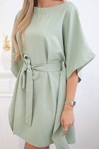 Oversize dress 9016 / – Mint || Dark цвет / color | Lexline Fashion