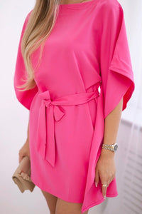 Oversize dress 9016 / – Pink цвет / color | Lexline Fashion