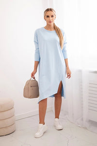 Oversize dress 9395 / – Blue цвет / color | Lexline Fashion