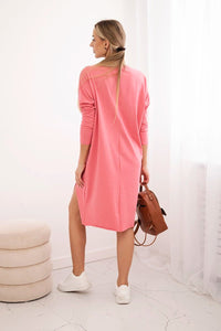 Oversize dress 9395 / – Raspberry цвет / color | Lexline Fashion