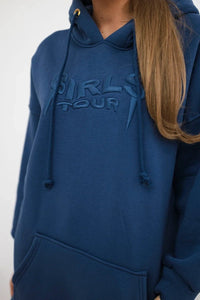 Oversize hoodie with embroidered inscription 9310 / – Jeans цвет / color | Lexline Fashion