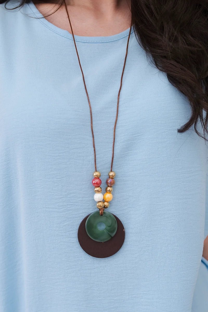 Oversized blouse with pendant IT - 31 / – Blue цвет / color | Lexline Fashion