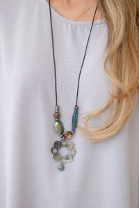 Oversized blouse with pendant IT - 31 / – Gray цвет / color | Lexline Fashion
