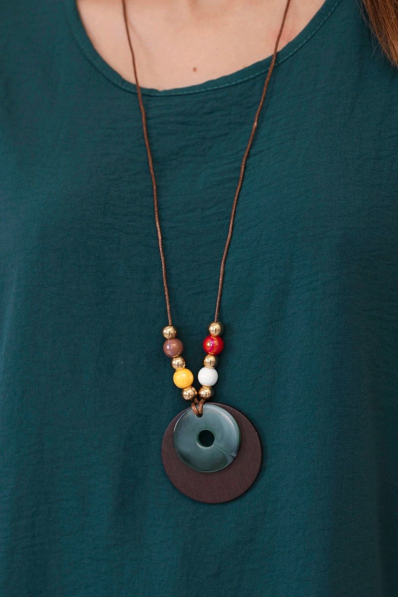 Oversized blouse with pendant IT - 31 / – Light marine цвет / color | Lexline Fashion