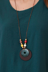 Oversized blouse with pendant IT - 31 / – Light marine цвет / color | Lexline Fashion