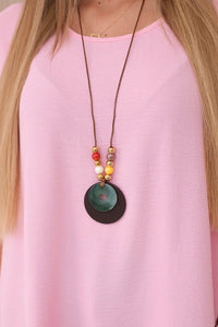 Oversized blouse with pendant IT - 31 / – Light || Pink цвет / color | Lexline Fashion