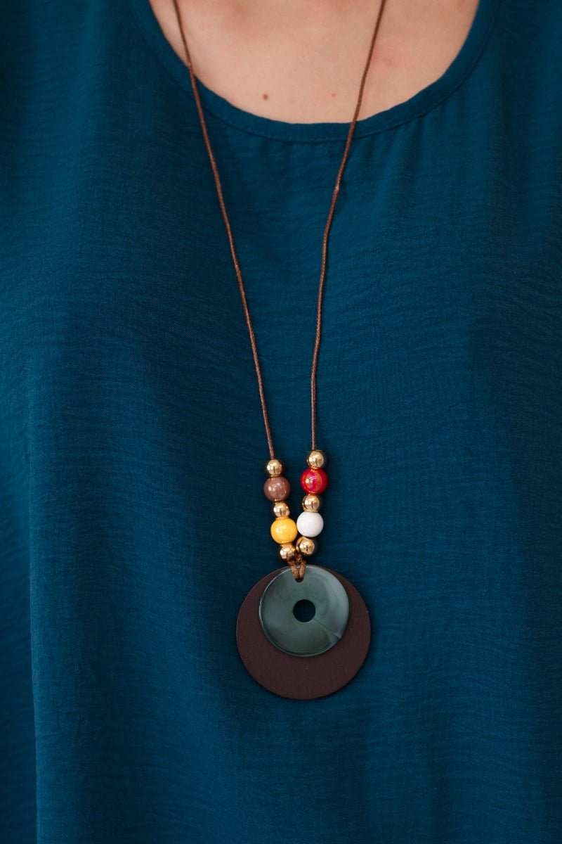 Oversized blouse with pendant IT - 31 / – Marine цвет / color | Lexline Fashion