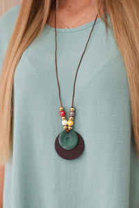 Oversized blouse with pendant IT - 31 / – Mint || Dark цвет / color | Lexline Fashion