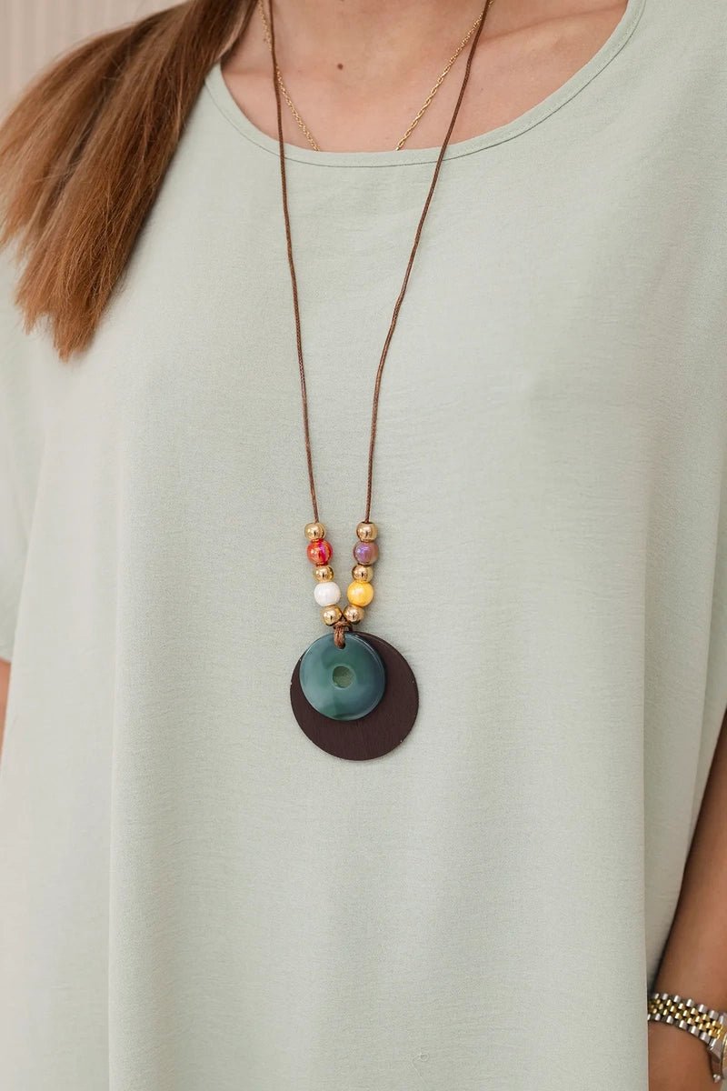 Oversized blouse with pendant IT - 31 / – Mint || Light цвет / color | Lexline Fashion