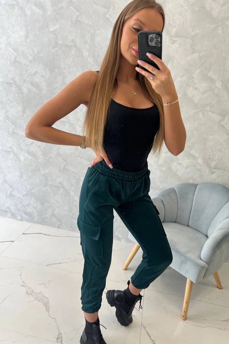 Pants cargo D4 / – Dark || green цвет / color | Lexline Fashion