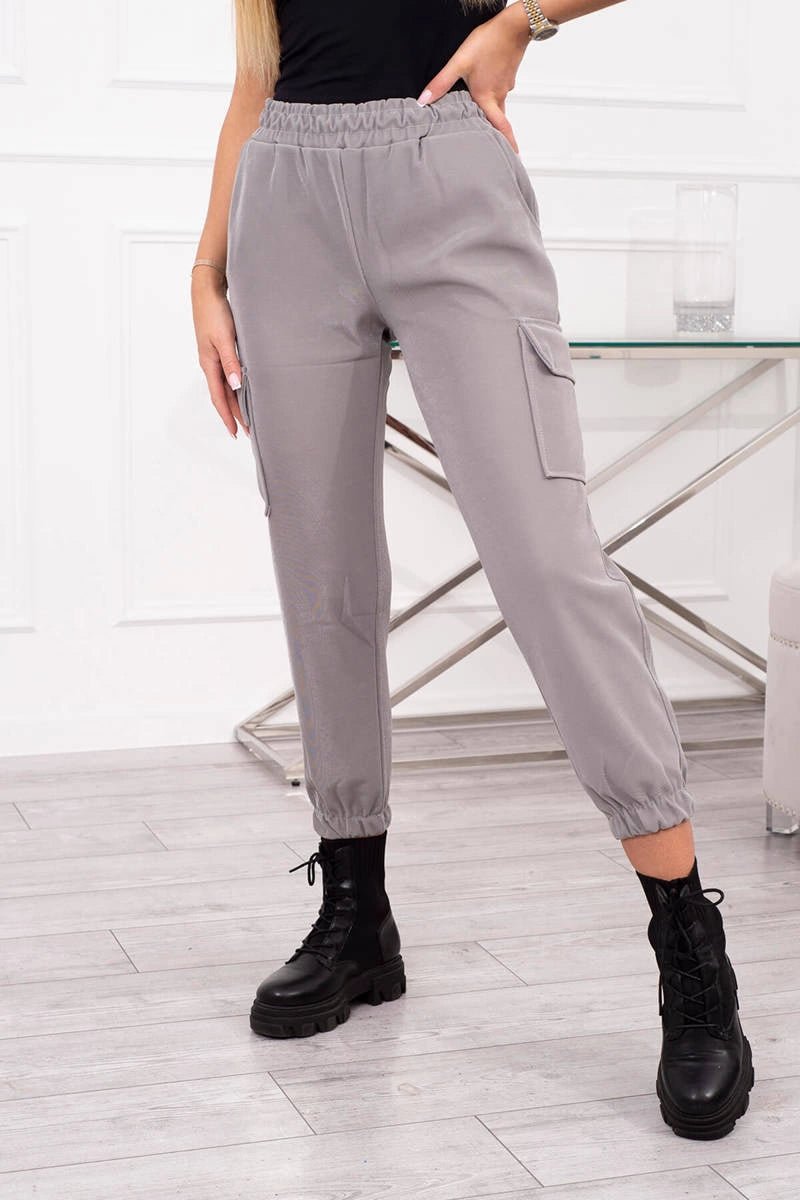 Pants cargo D4 / – Gray цвет / color | Lexline Fashion