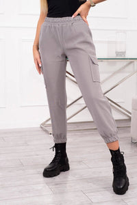 Pants cargo D4 / – Gray цвет / color | Lexline Fashion