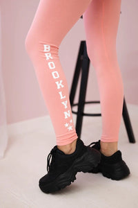Pants leggings Brooklyn 8882 / – Apricot цвет / color | Lexline Fashion