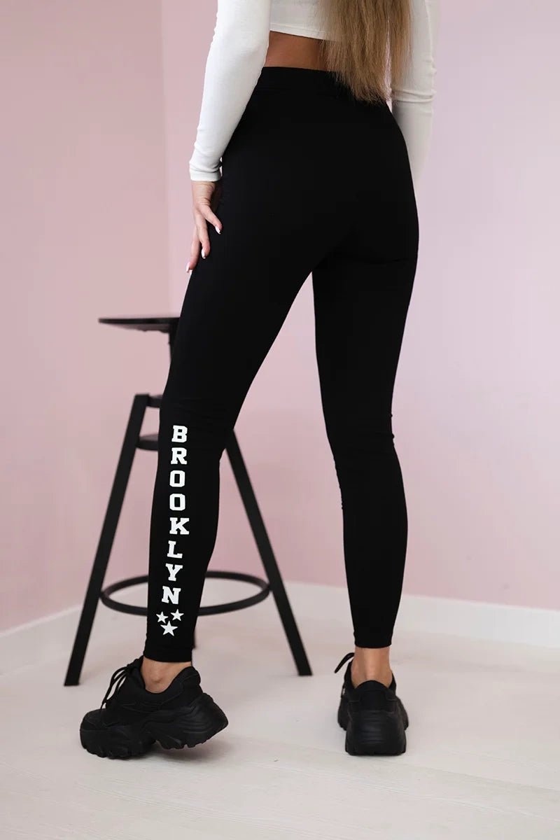 Pants leggings Brooklyn 8882 / – Black цвет / color | Lexline Fashion