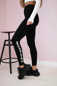 Pants leggings Brooklyn 8882 / – Black цвет / color | Lexline Fashion
