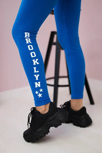 Pants leggings Brooklyn 8882 / – Blue cornflower цвет / color | Lexline Fashion