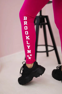 Pants leggings Brooklyn 8882 / – Fuchsia цвет / color | Lexline Fashion