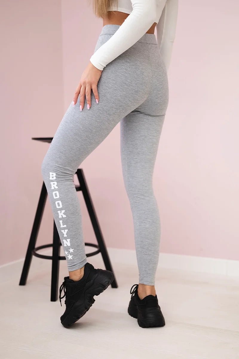 Pants leggings Brooklyn 8882 / – Gray цвет / color | Lexline Fashion
