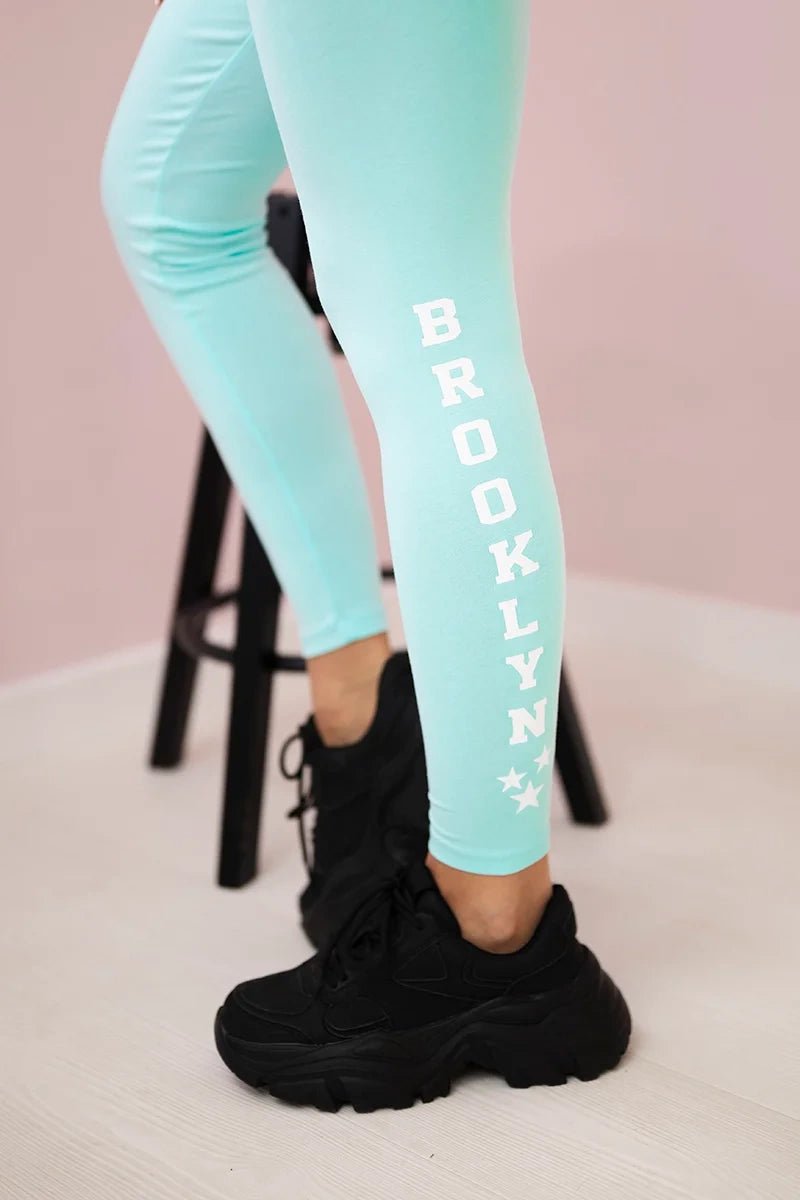 Pants leggings Brooklyn 8882 / – Mint цвет / color | Lexline Fashion