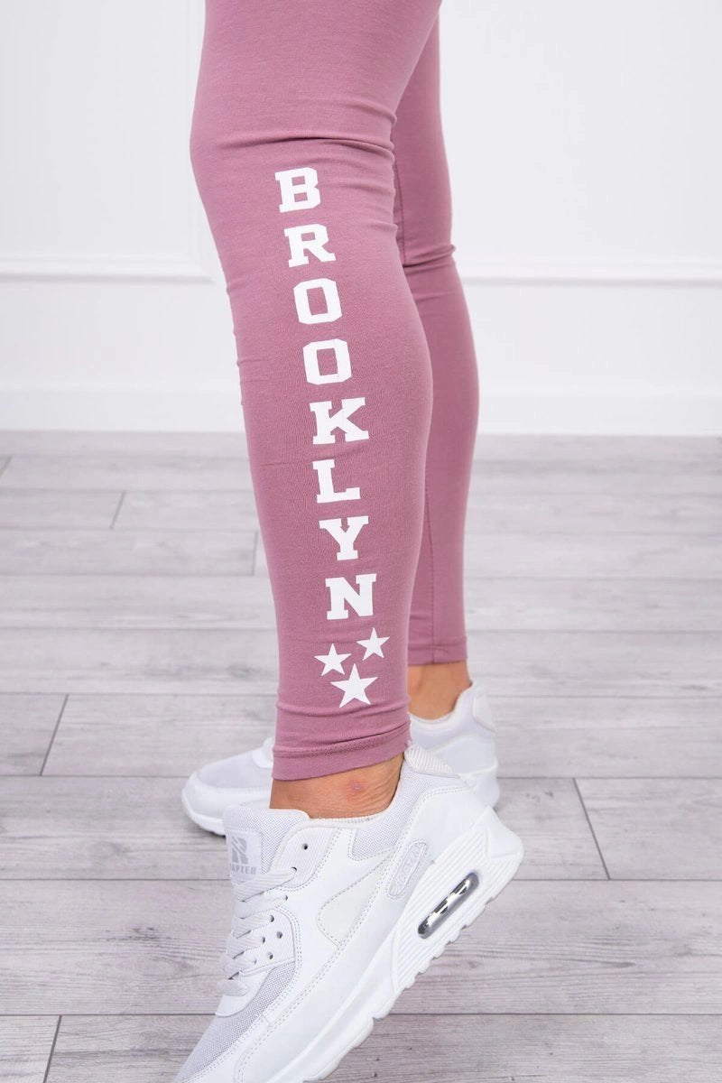 Pants leggings Brooklyn 8882 / – Pink || Dark цвет / color | Lexline Fashion