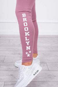 Pants leggings Brooklyn 8882 / – Pink || Dark цвет / color | Lexline Fashion