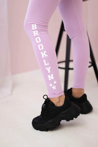 Pants leggings Brooklyn 8882 / – Purple || Light цвет / color | Lexline Fashion