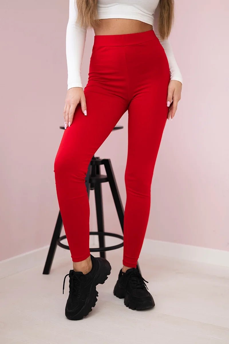 Pants leggings Brooklyn 8882 / – Red цвет / color | Lexline Fashion