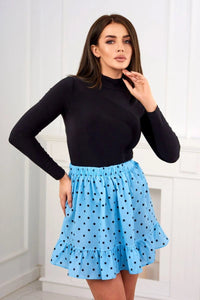 Polka dot skirt 9259 / – Blue цвет / color | Lexline Fashion