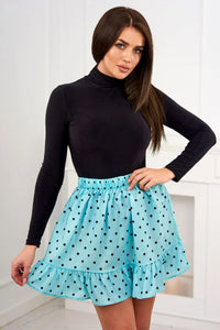 Polka dot skirt 9259 / – Mint цвет / color | Lexline Fashion